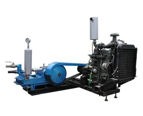 600 L/min Cantidad de flujo Pequeña bomba de barro de perforación 110 mm Golpe de pistón 55kw Entrada de energía