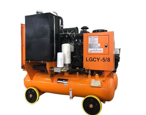 LGCY - 5 / 8 36,8kw compresor de perforación de aire 8 bar presión de trabajo motor diesel