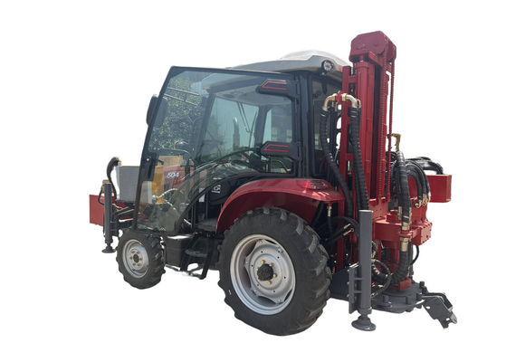 Tractor de 50 CV 4X4 con cabina con profundidad de perforación de 260 m Máquina de perforación hidráulica de pozos de agua / máquina de perforación