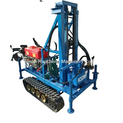 Máquina de perforación de pozos de agua portátil montada en un rastreador de goma 150m Profundidad 450mm Diámetro Fácil operación
