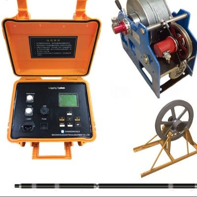 Equipo de registro de agujeros de 300 metros RCQ-2D con sonda gamma de densidad de pared lateral JMZD-2D