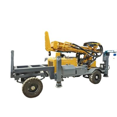 RCF220W Máquina de perforación de pozos hidráulicos montada en ruedas con motor diésel de 65 kW