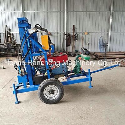 Máquina de perforación hidráulica de 150 m de profundidad con tipo percussivo y giratorio