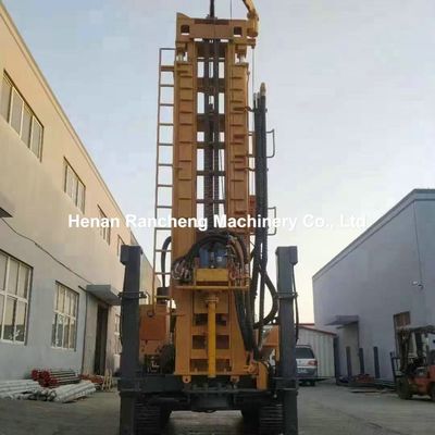 Máquina de perforación de pozos de rastreador hidráulico de 1000 m Estación de perforación neumática con motor diesel