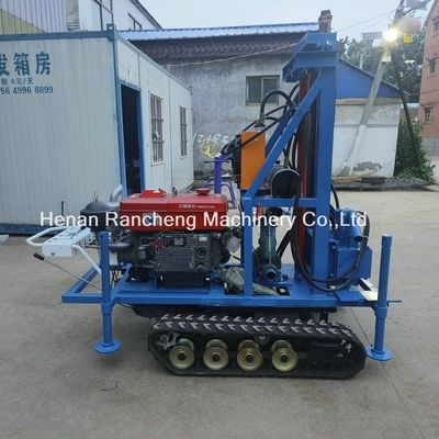 cilindro de perforación hidráulica pequeña 160m profundidad excavadora de agua máquina de rastreo montado agua pozo de perforación plataforma para la venta