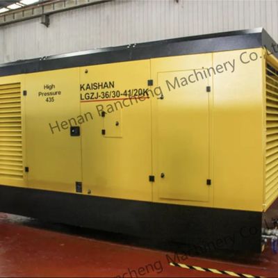 Compresores de tornillo portátiles de aire con motor diésel Yuchai de 25 bar y 400 CV