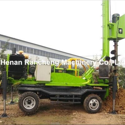 Plataforma de pilotes RCQ-10W totalmente hidráulica - Profundidad de 10 m, velocidad rotacional de 2200 R/min