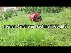 Tipo Crawler Cuatro ruedas híbridas de control remoto Cortadora de césped 8HP Motor de gasolina