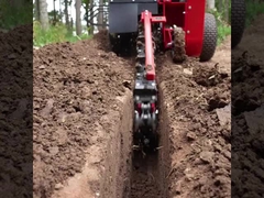 Excavadora de zanjas de profundidad de 600 mm Máquina de zanjas de riego